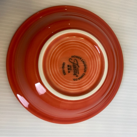 Bundle Of 5 vintage Fiesta Homer Laughlin 6 Oz Fruit Bowl Retired tropical color - Picture 6 of 6